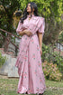 Tuberose Pink Saree Set (Clearance)