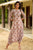 Laurel Green Dhoti Jumpsuit with Big Motif (Carnation Pink) Detachable Dupatta
