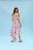 Soft Pink Berry Striped Palazzo Jumpsuit Mother Daughter Set