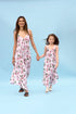 Soft Pink Berry Palazzo Jumpsuit Mother Daughter Set
