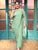 Seafoam Green Saree Dress (Without Pants)