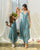 Mother Daughter Dusty Teal Palazzo Jumpsuit