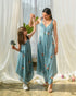 Mother Daughter Dusty Teal Palazzo Jumpsuit