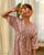 Rosey Pink Kimono Dhoti Jumpsuit Kids