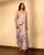 Very Peri Lilac Sequins Pant Saree Set