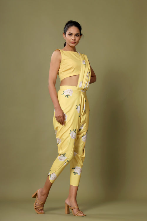 Ziyaa Women's Teal Chinon Flared Top And Dhoti Pant Set- ZIKUCH3743ANDDH at  Rs 413/piece | Dhoti Pant in Surat | ID: 2852203945048