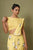 Yellow Floral Dhoti Saree & Top Set