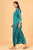 Turquoise Glossy Dhoti Jumpsuit