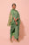 Seafoam Green Saree Dress with Cape