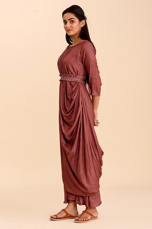 A move cotton Silk Dress That Gives The Illusion Of A Dhoti From Front –  samantchauhan
